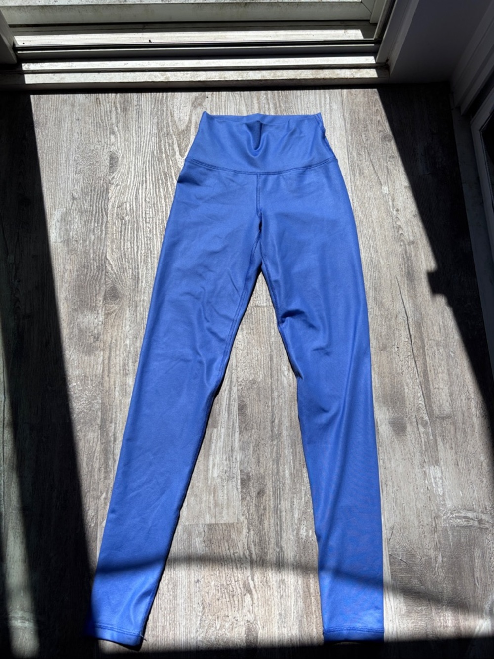 High-Waist Blue Aerie Active Leggings